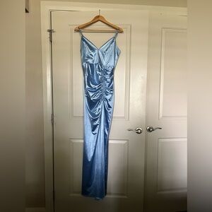 Blue prom dress